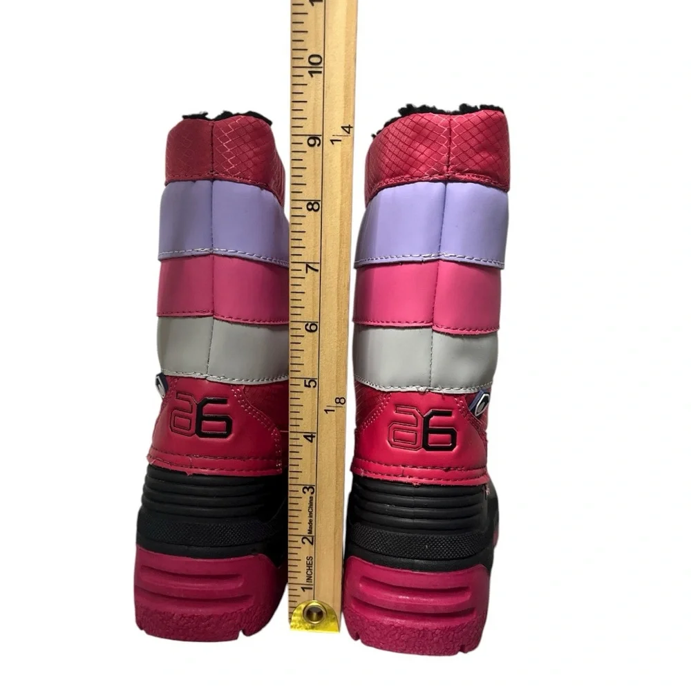 Arctix Kids' Patrol Winter Boots in Fuchsia, Purple, Black and Gray Sz 12